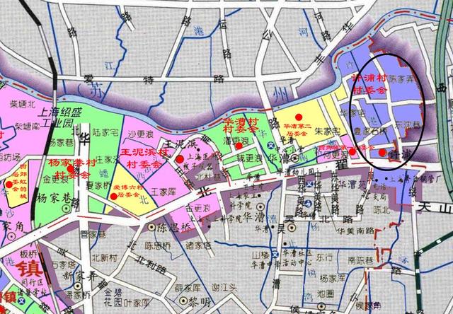 上海虹橋商務區北部的許浦村：大部分要動遷，成為綠化為主的地區